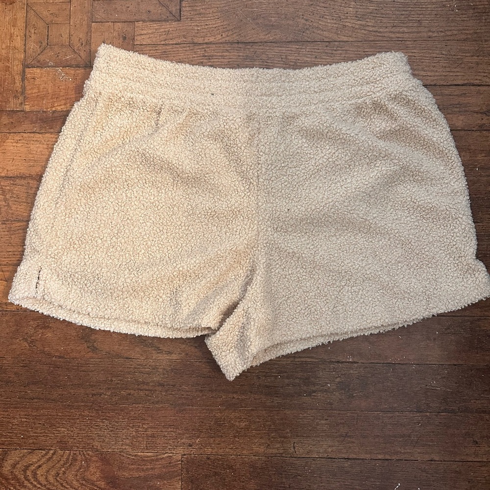 Fuzzy shorts, size large